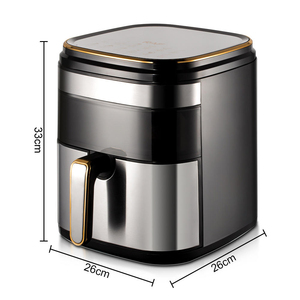 Friteuse à air numérique électrique sans huile en acier inoxydable 7L avec circulation d'air à 360° et fenêtre de visualisation - Product Image 2