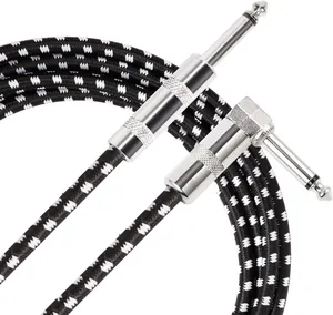 Conector de 10 pies, 6,35 Mm, Audio profesional, instrumento Musical, conectores de <span class=keywords><strong>Cable</strong></span> <span class=keywords><strong>Jack</strong></span> para guitarra eléctrica - Product Image 1