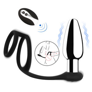 Sexbay Massaggiatore Prostatico di Alta Qualità Plug Anale Vibratore in Metallo con Telecomando Wireless 100% Impermeabile Certificato CE Giocattolo per Adulti - Product Image 1