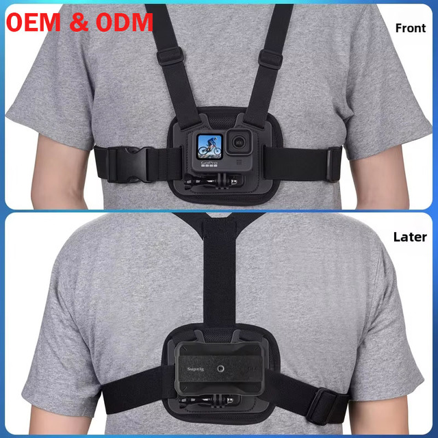 Suptig Waterproof Lightweight Dual-Position Adjustable Elastic Chest Strap Installation for Camera Accessories for Outdoor