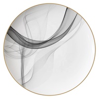 Assiette de présentation Joy Tableware pour mariage, décorative, 12 pouces, motif récif doré