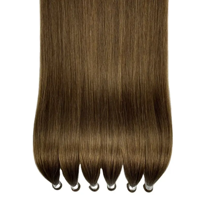 Salon Quality European Hair Hand Tied Weft Double Drawn Weft Hair Extensions Raw Human Hair Seamless Weft