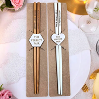 Baguettes en bambou personnalisées pour mariage, vaisselle sur mesure, cadeaux pour mariage/anniversaire/fête/fiançailles/anniversaire de mariage