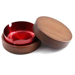 Cenicero de madera hecho a mano creativo con acabado de acero inoxidable con un aspecto de decoración del hogar exclusivo - Product Image 6