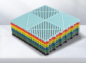 Strapazierfähige PP Garagenbodenfliesen Industriebodenmatte für Werkstatt und Autowerkstatt - Product Image 2