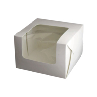 Boîte de beignets transparente japonaise prête à emballer le code QR