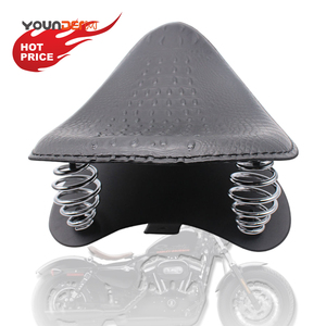Yd197 Retro sedile a molla per moto Vintage con supporto per sedile, moto coccodrillo sedile da Solo per Harley Chopper Cruiser - Product Image 2
