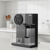 Chauffe-eau instantané électrique sans réservoir GWB 2200W, 3 vitesses de débit d'eau, écran LED circulaire, garantie 1 an, idéal pour le bureau