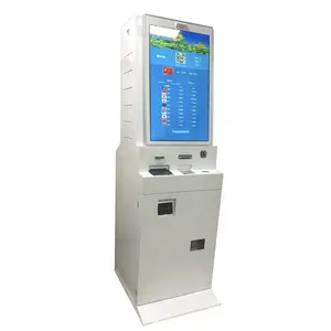 동전 수락자 동전 호퍼를 가진 다 외환 교환 ATM 기계 현금에 있는 자동화된 빌 지불 간이 건축물