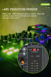 Console de <span class=keywords><strong>mixage</strong></span> professionnelle quatre canaux GAX-EP4, amplificateur intégré en métal actif de 600 watts - Product Image 5