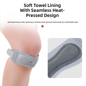 Jiahe - Soporte <span class=keywords><strong>de</strong></span> <span class=keywords><strong>Rodilla</strong></span> Ajustable con Correa para la Rótula y Almohadilla <span class=keywords><strong>de</strong></span> Silicona para Aliviar el Dolor <span class=keywords><strong>de</strong></span> <span class=keywords><strong>Rodilla</strong></span> <span class=keywords><strong>de</strong></span> Saltador y <span class=keywords><strong>Corredor</strong></span>, <span class=keywords><strong>Rodillera</strong></span> Deportiva - Product Image 4