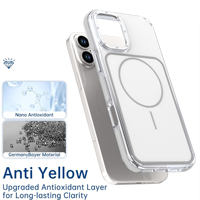 Coque de téléphone magnétique robuste pour iPhone 16, double couche, antichoc, protection intégrale, robuste, protection intégrale du corps