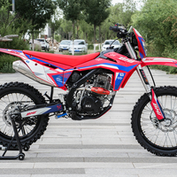BEIHAI BHJ V2 4 temps refroidi par air Moto Cross 300cc Dirt Bike CB300 moteur 300cc moto tout-terrain