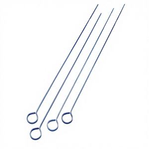 Brochettes à Kebab Professionnelles en Métal Chromé avec Revêtement Antiadhésif et Résistant à la Chaleur - Product Image 1