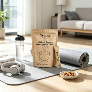 Café Instantáneo con Extracto de Plantas Naturales, 10g*20 Sobres, Bolsa de Papel Kraft con Cierre, Bebida Botánica Pura - Product Image 3