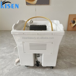 Máquina de Salón Kisen: Tanque de Agua para Champú con Terapia de Luz Colorida, Circulación de Agua Fumigada, Lavabo Portátil Removible con Calentador - Product Image 5