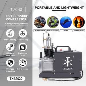 <span class=keywords><strong>Compresor</strong></span> <span class=keywords><strong>de</strong></span> Aire PCP TUXING OEM <span class=keywords><strong>de</strong></span> Alta Presión con Autolimpieza, 110V/220V, Monocilíndrico, para Llenado <span class=keywords><strong>de</strong></span> Tanques <span class=keywords><strong>de</strong></span> Buceo, 4500psi/300bar/30mpa - Product Image 2