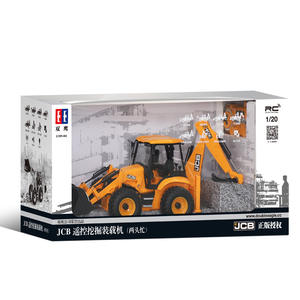 Vente en gros 2023 DoubleE 1:20 E589-003 RC <span class=keywords><strong>JCB</strong></span> Excavatrice Bulldozer Camion 2 en 1 Chargeur-Excavateur Bulldozer Voiture - Product Image 5
