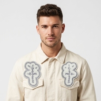 Patch personnalisé pour vêtements, broderie 3D, à coudre, avec Logo personnalisé, lettre de personnalisation