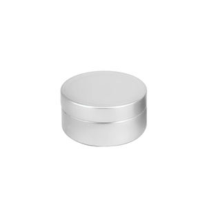 Piccolo balsamo per labbra rotonde in contenitore di metallo-imballaggio cosmetico in alluminio, barattoli rotondi per candele, custodie per campioni da viaggio - Product Image 2