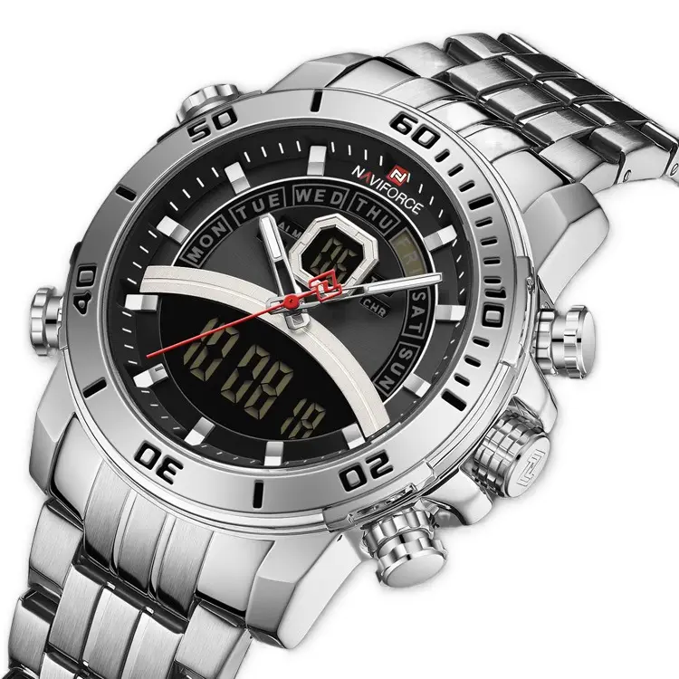 NAVIFORCE 9181 SB 2020 new Sport Luxury watches Full Steel Quartz WristWatch for men Relogio Masculino