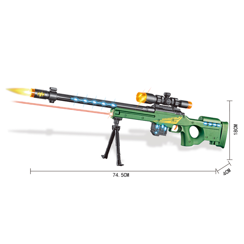 エアーガン AWM SNIPERRIFLE & スコープのセット military-awm-sniper-rifle-gun-