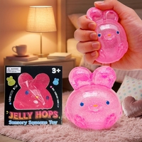 Squishy Toy Vente en gros Plastique Mini Maltose Lapin Décompression Pétrissage Jouet Vent Ball avec Rebond Lent