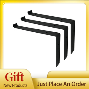 Hot Bán L Hình Dạng Nhiệm Vụ Nặng Nề Sơn Bột Rèn Sắt Hoặc Nhiệm Vụ Nặng Nề Kim Loại Kệ Tường Khung Nổi Với Môi - Product Image 2