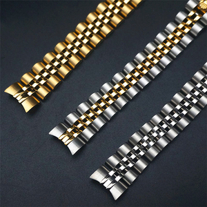 Rollex 시계 밴드 날짜 13mm 용 스테인레스 스틸 팔찌 스트랩 - Product Image 3