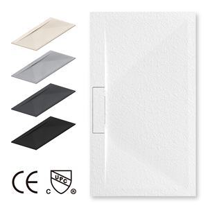 Plateau <span class=keywords><strong>de</strong></span> <span class=keywords><strong>douche</strong></span> en ardoise écologique, Surface en pierre, plateau <span class=keywords><strong>de</strong></span> salle <span class=keywords><strong>de</strong></span> bains classique en <span class=keywords><strong>résine</strong></span> - Product Image 1