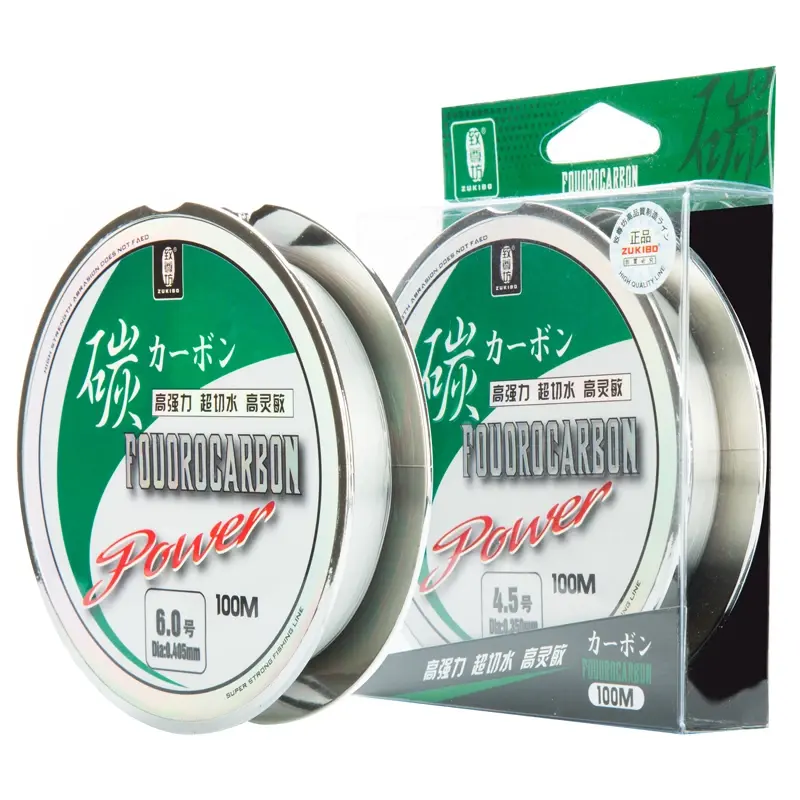 100M 100% Fluorocarbon Fishing Dòng Nhật Bản Nhập Khẩu Dòng Sợi Carbon 1-25Kg Dây Cước Chìm Dòng Câu Cá Biển