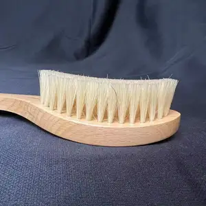 Goat Brush Baby Hair Brush Kids Massage Hair Brushes Newborn Wooden Mini Hairbrush Comb Cushion 100% Natural Wooden Acceptable