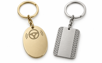 Porte-clés en métal ovale texturé personnalisé, fabrication directe usine, avec logo sur mesure, pour cadeaux souvenirs en gros, fabricant OEM ODM