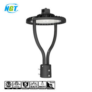 Lámpara LED Circular para Poste de 100W/80W/60W con CCT Ajustable 3/4/5K, para Exteriores, Jardín, Disponible en EE. UU. - Product Image 1