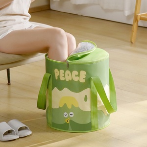 Baignoire pliable pour enfants à température constante, design extra profond, avec couvercle isolant pour les mollets, pour usage domestique et voyage - Product Image 6