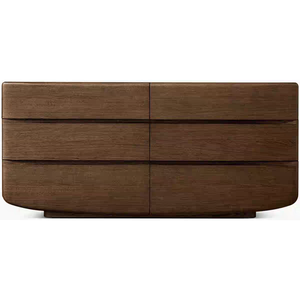 Daria RH rắn gỗ tủ quần áo với sáu ngăn kéo phòng ngủ phòng khách lưu trữ tủ bên tủ - Product Image 4