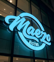Lettres lumineuses LED RGB en acrylique personnalisables, étanches, avec éclairage à intensité variable pour intérieur/extérieur, magasin, bar, KTV, logo d'entreprise