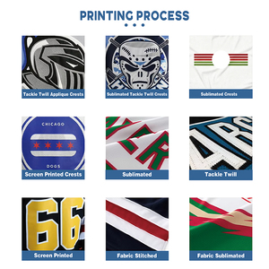 Jersey Sepak Bola Amerika Lengan Pendek Sublimasi Kustom Berkualitas Tinggi - Product Image 5