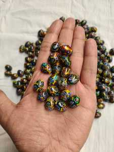 ลูกปัดแก้วคริสตัล FE Murano Murini รูปวงรี ลายหลากสี สำหรับทำเครื่องประดับ บรรจุกล่องขายส่ง - Product Image 1