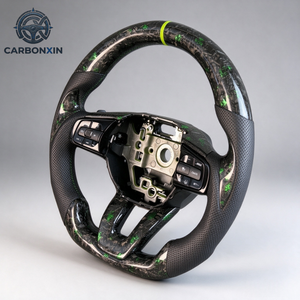 Volant sport en fibre de carbone forgé sur mesure pour Honda Fit GE Civic 8ème génération FD Life 2005 2006 2007 2008 2009 2010 2011 2012 - Product Image 3