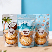 Sachets personnalisables imprimés en petite série avec fermeture éclair, résistants à l'humidité, de qualité alimentaire, pour biscuits, lait, gelée, chocolat et barres énergétiques
