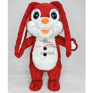 Disfraz Inflable de Conejo de Pascua, Mascota Gigante de Tamaño Real para Venta, Publicidad, Eventos y Fiestas al Aire Libre - Product Image 1
