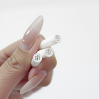 Embouts filtrants jetables en céramique rainurée de 6 mm avec charbon actif de coque de noix de coco, modernes et écologiques pour cartouche filtrante