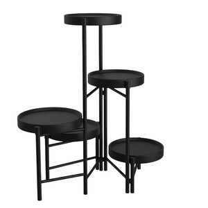 Support de plantes pliable transfrontalier à 5 niveaux blanc multi-étages pour intérieur, extérieur, balcon et usage domestique - Product Image 5