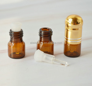 1ml 2ml 3ml <strong>Mini</strong> Clear Refillable Roll on Glass <strong>Vials</strong> with Screw Cap - Product Image 4