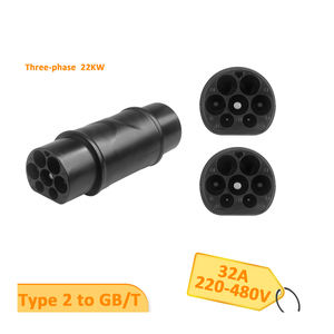 32A tek fazlı üç fazlı avrupa standardı EV BYD şarkı Tang için şarj adaptörü tip 2 GB/T - Product Image 2