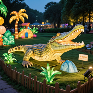 Moderne Outdoor Waterdichte Krokodillenlantaarn Voor Halloween Easter En Nieuwjaar/Kerstverlichting Display Op Speelplaats - Product Image 5