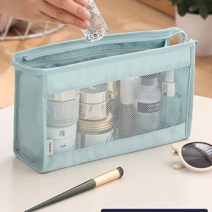 <span class=keywords><strong>Sac</strong></span> de rangement de voyage multifonctionnel en tissu éponge portable avec fermeture éclair pour hommes et femmes, petit <span class=keywords><strong>sac</strong></span> cosmétique simple - Product Image 1