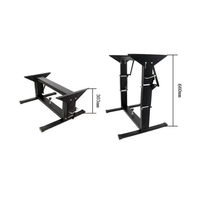 Accessoires pour caravane HEYRV, pied de table relevable noir pour camping-car avec réglage de niveau 2