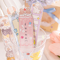 Ensemble de marque-pages Kawaii Pet Box, motifs mignons dessinés à la main, pour la lecture, l'écriture, l'apprentissage et la concentration